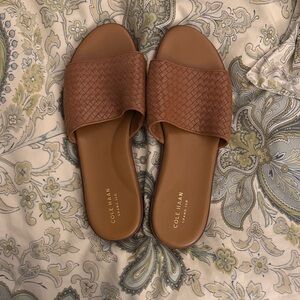 Cole Haan Women's Tan Woven Sandals